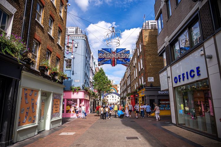 Carnaby Street in central London